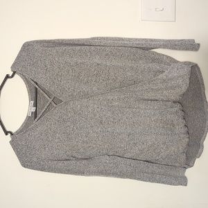 Green envelope woman's Gray long sleeve shirt small